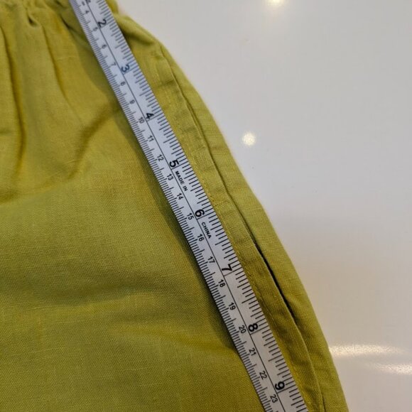 XL bryn Walker Green Oliver Light Linen Pants - Picture 11 of 13